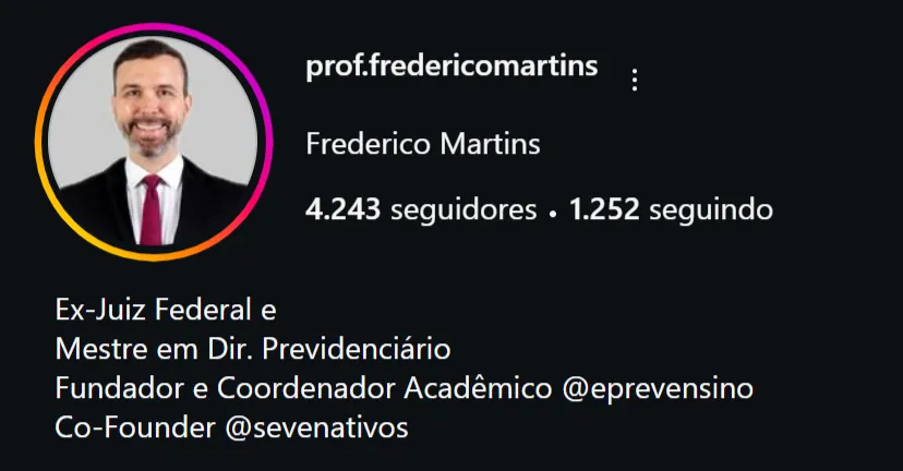 Resultado Prof Frederico Martins